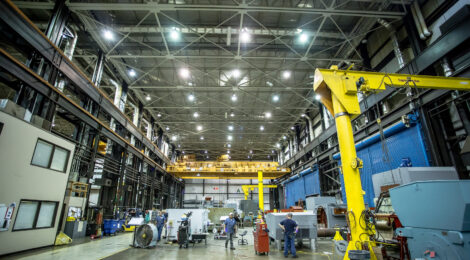 Teco Westinghouse interior in Round Rock with equiment and high ceiling